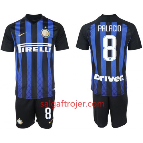 Inter Milan Fodboldtrøjer PALACIO 8 Børn Hjemmebanesæt 2018/19 Kort ærmer Inter Milan Fodboldtrøjer PALACIO 8 Børn Hjemmebanesæt 2018/19 Kort ærmer